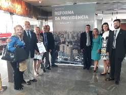 Diretoria da DSPOA participa de Seminário sobre a Reforma da Previdência, em SP