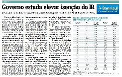 JC: Governo estuda elevar isenção do IR