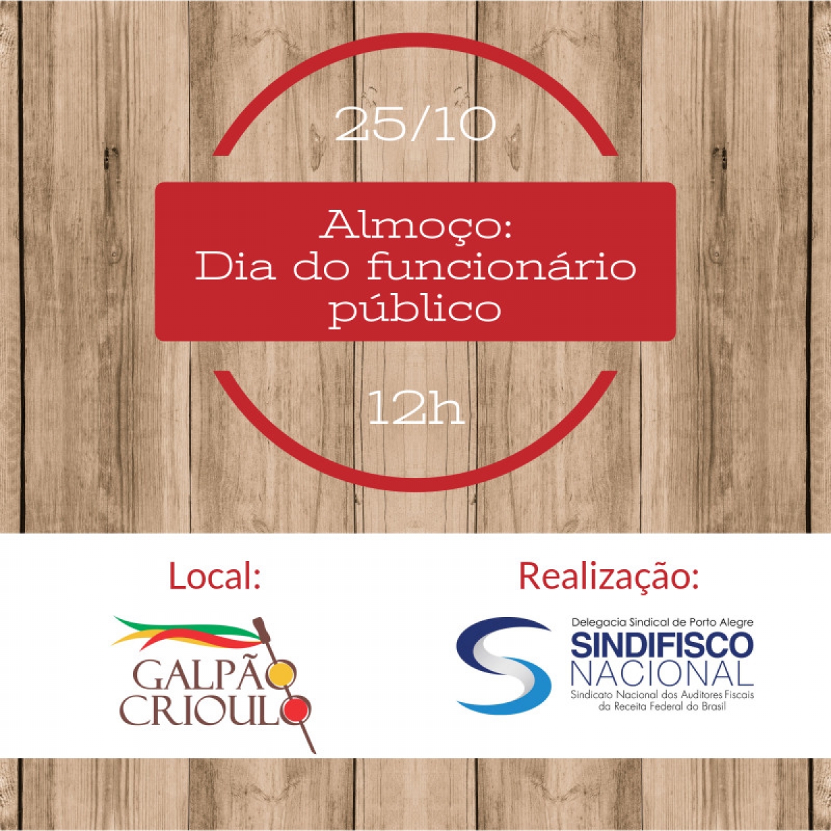 Almoço comemorativo ao Dia do Funcionário Público