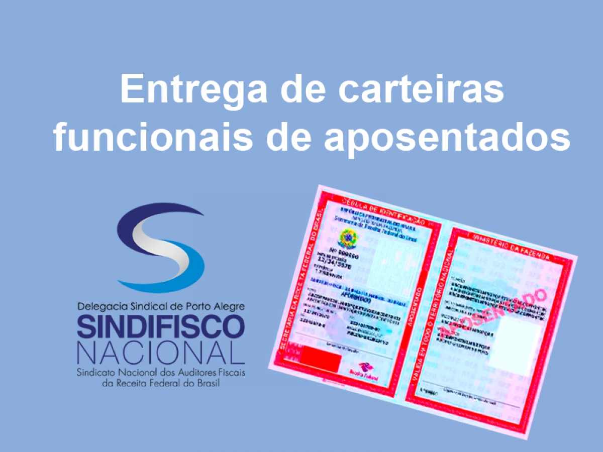 Coquetel e entrega de carteiras funcionais para aposentados 