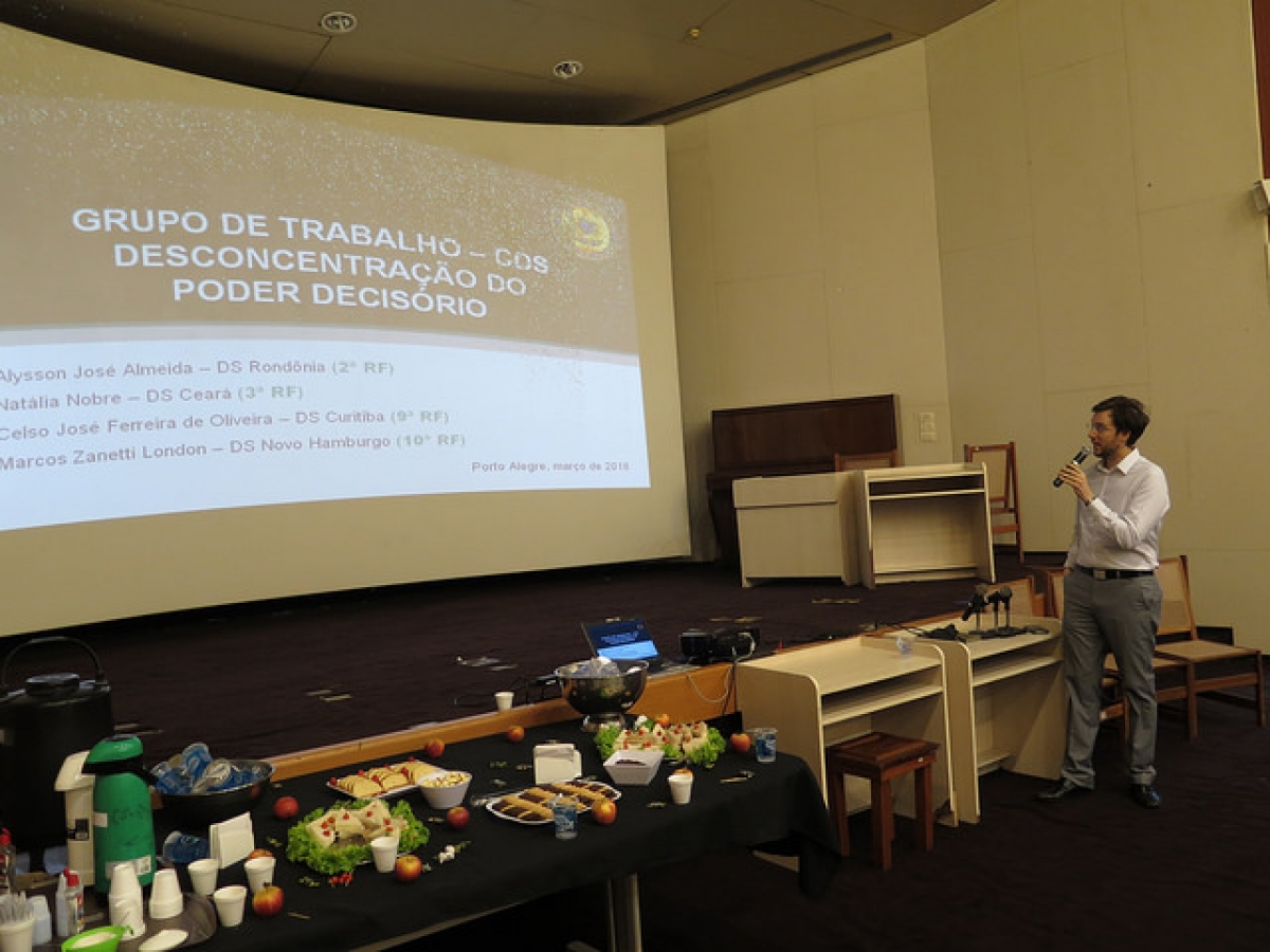 Auditor Fiscal apresenta estudo sobre Desconcentração do Poder Decisório