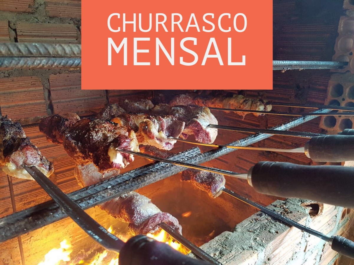 Churrasco de agosto será às 19h de quinta-feira, dia 9!!!