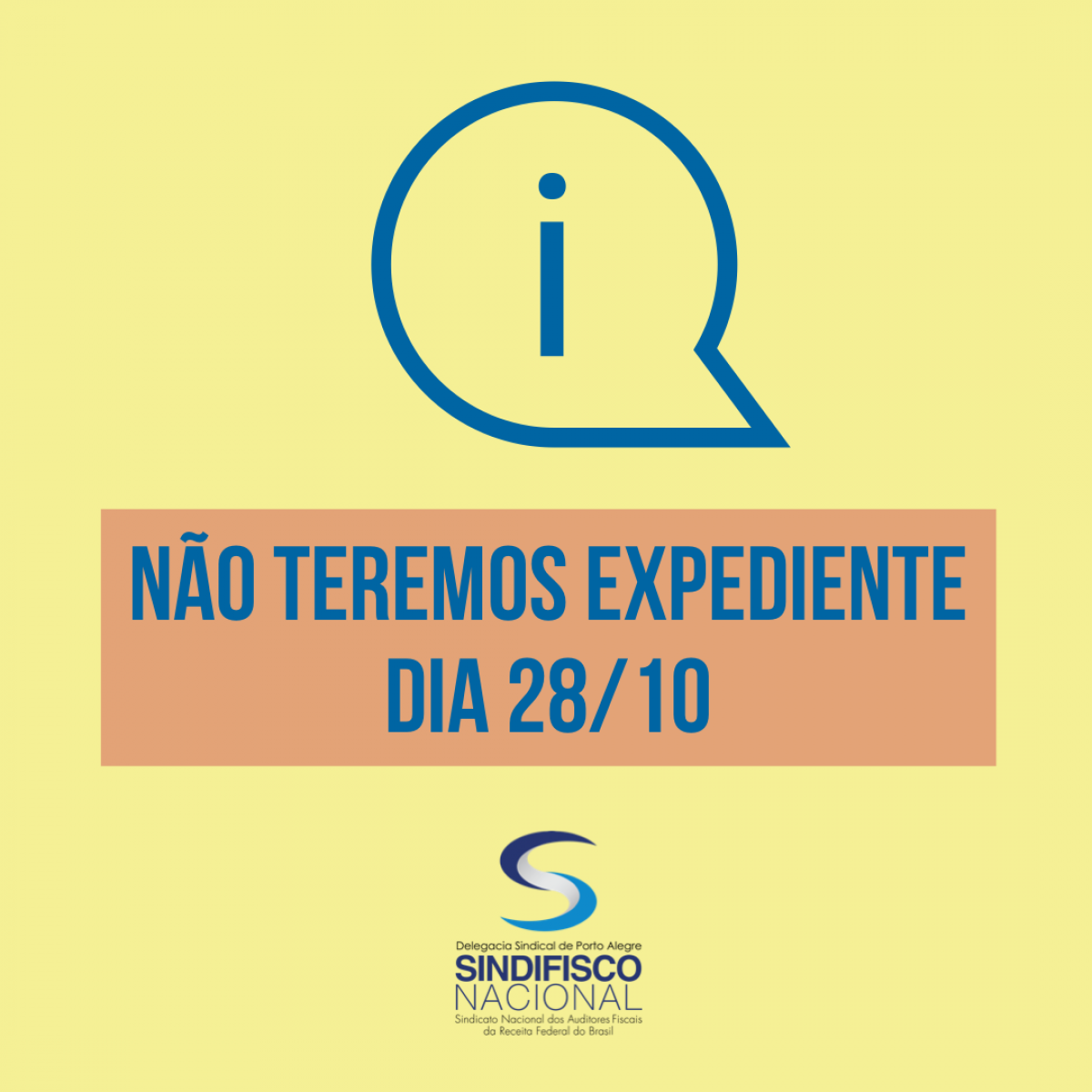 DSPOA não terá expediente dia 28/10