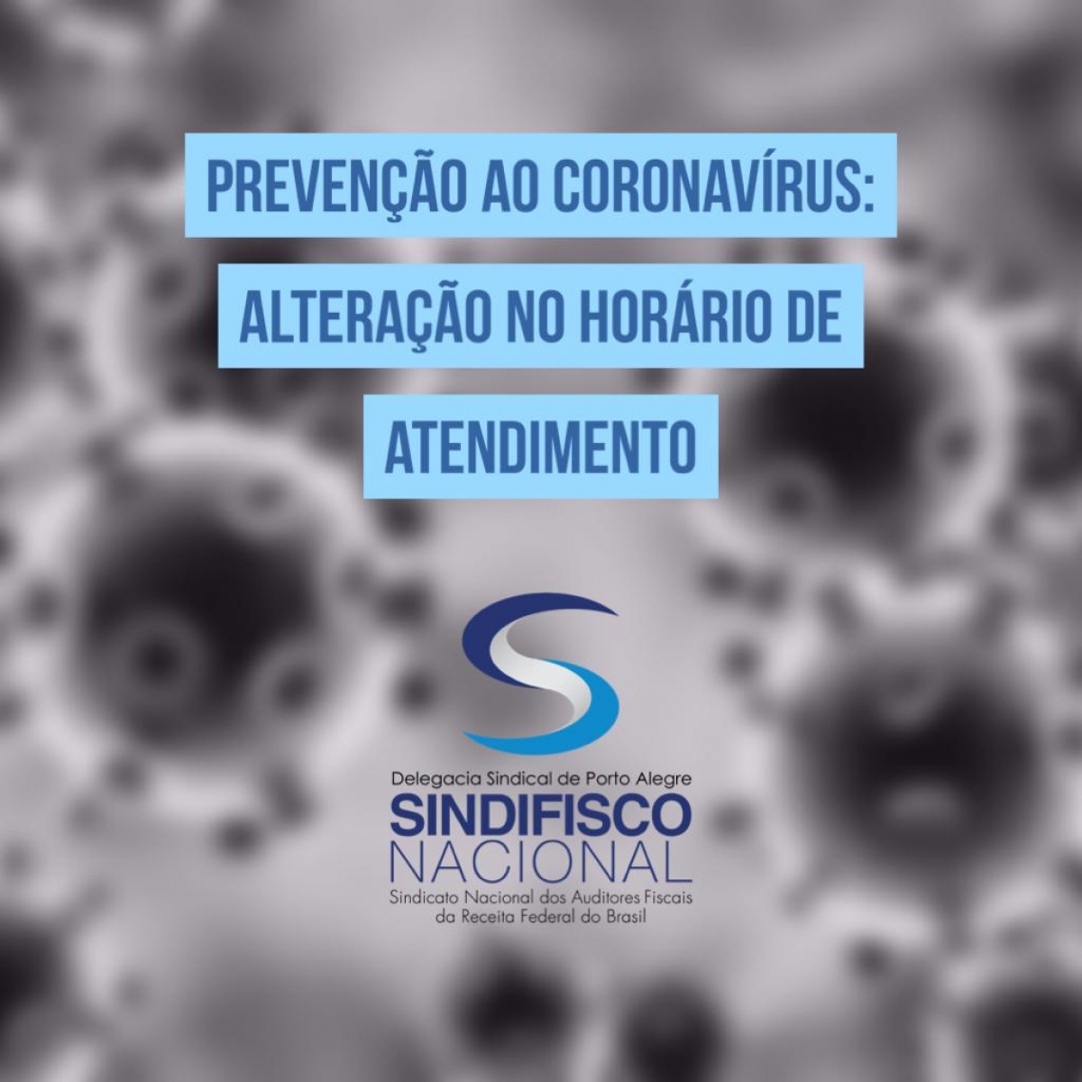 Prevenção ao coronavírus: alteração de atendimento na DSPOA