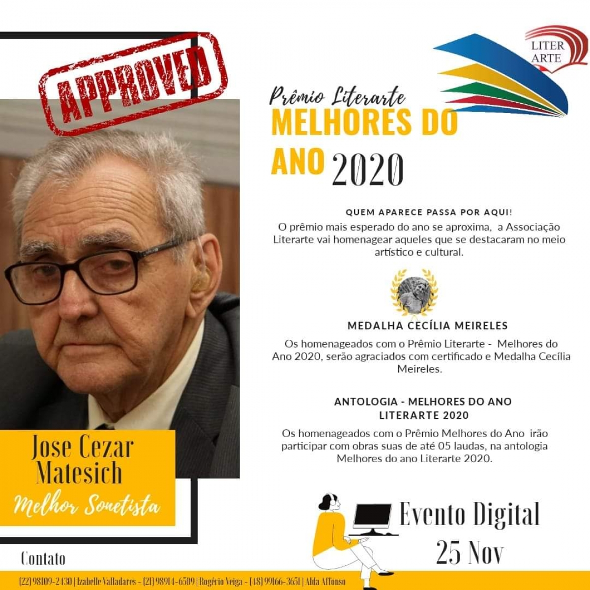 Filiado poeta recebe homenagem