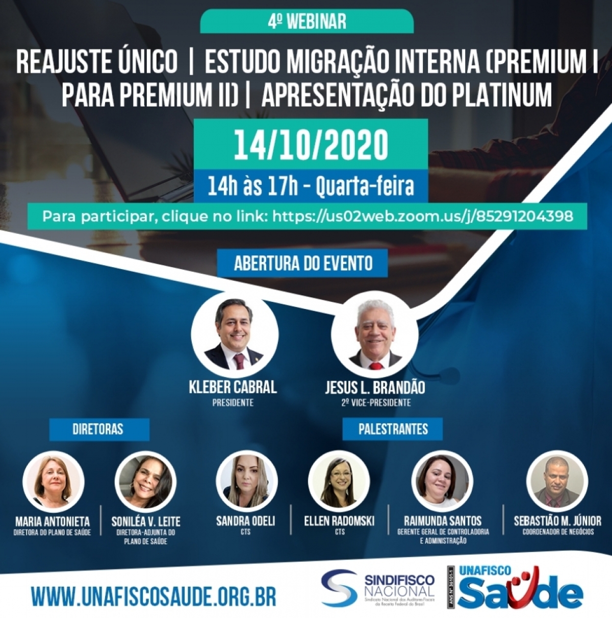 Webinar Unafisco Saúde é nesta quarta (14)