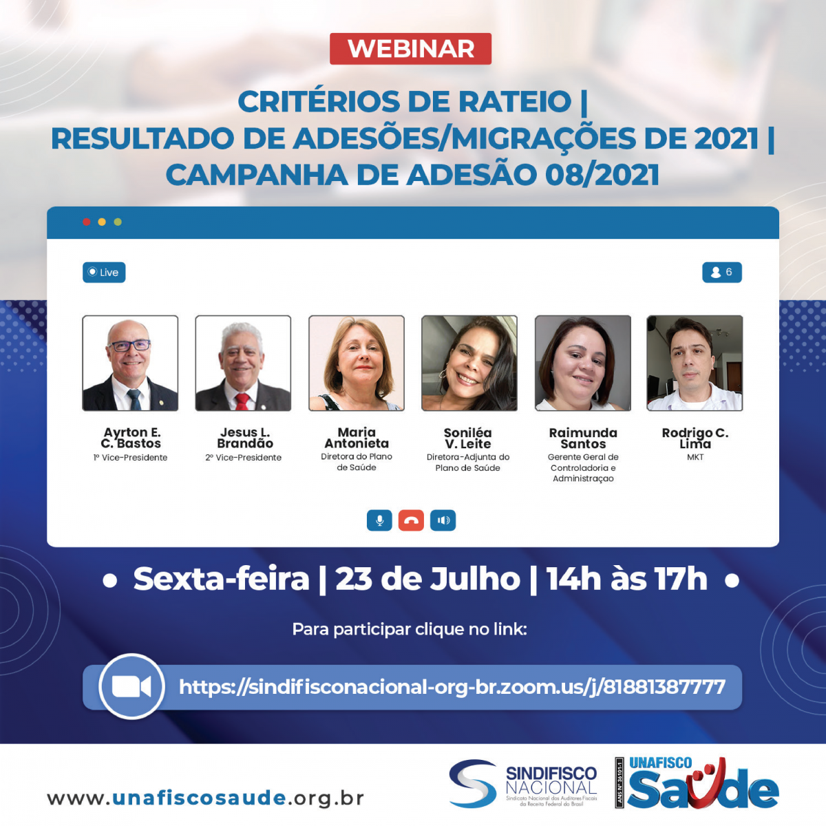 Webinar: Critérios de rateio - Resultados de adesões/migrações de 2021