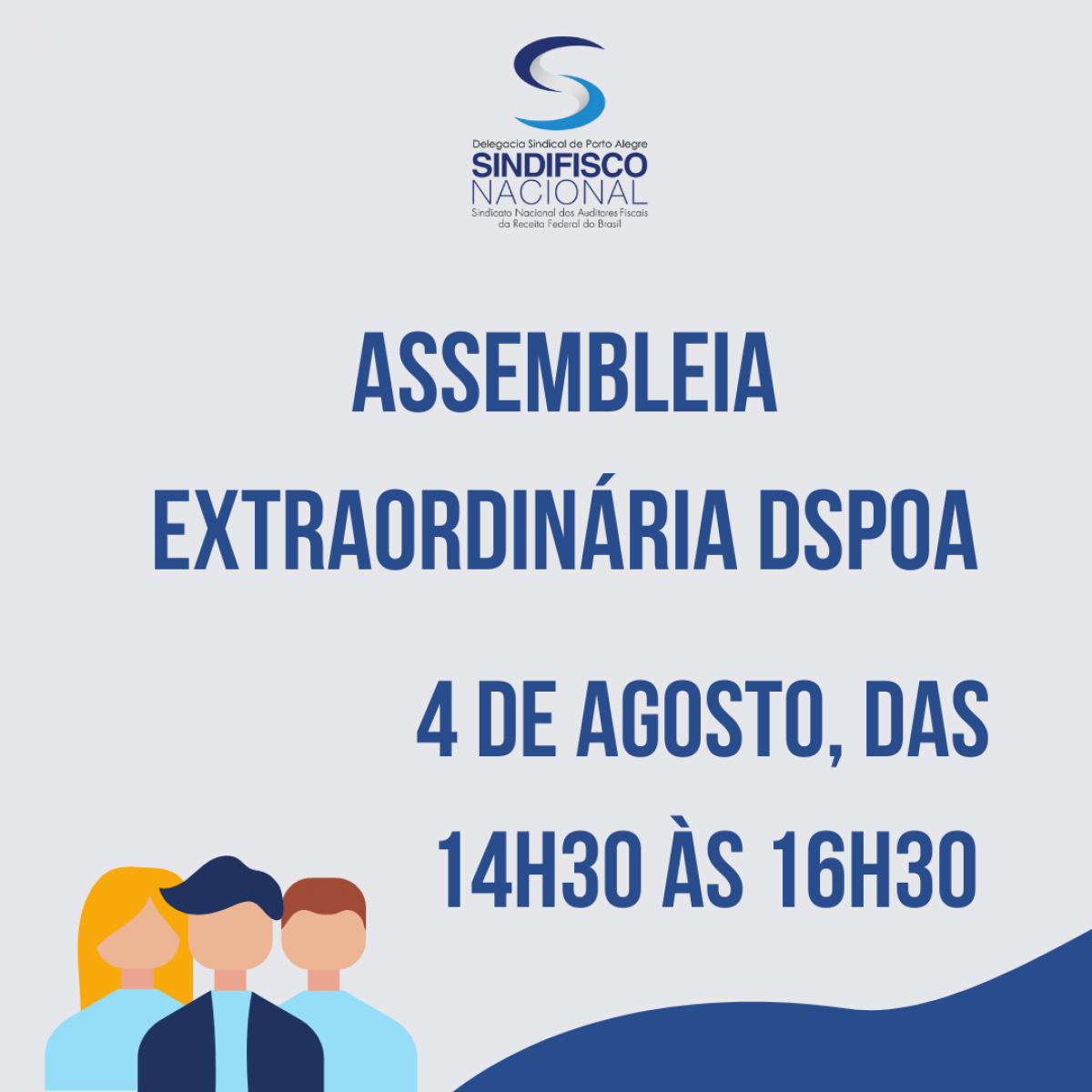 DSPOA convoca: Assembleia nesta quarta, 04