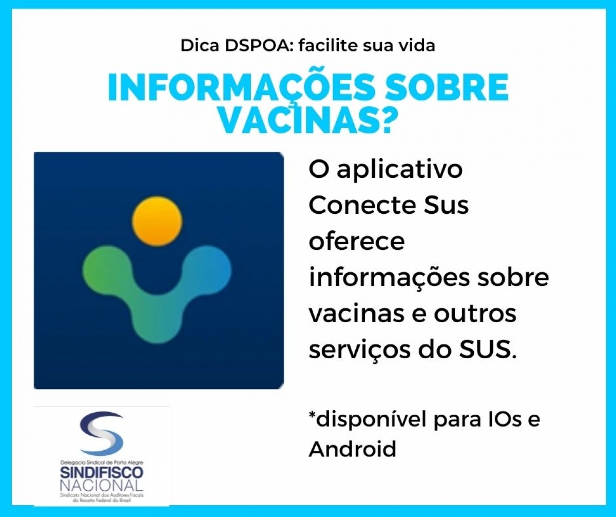 Dica DSPOA: Facilite sua vida - Conecte SUS
