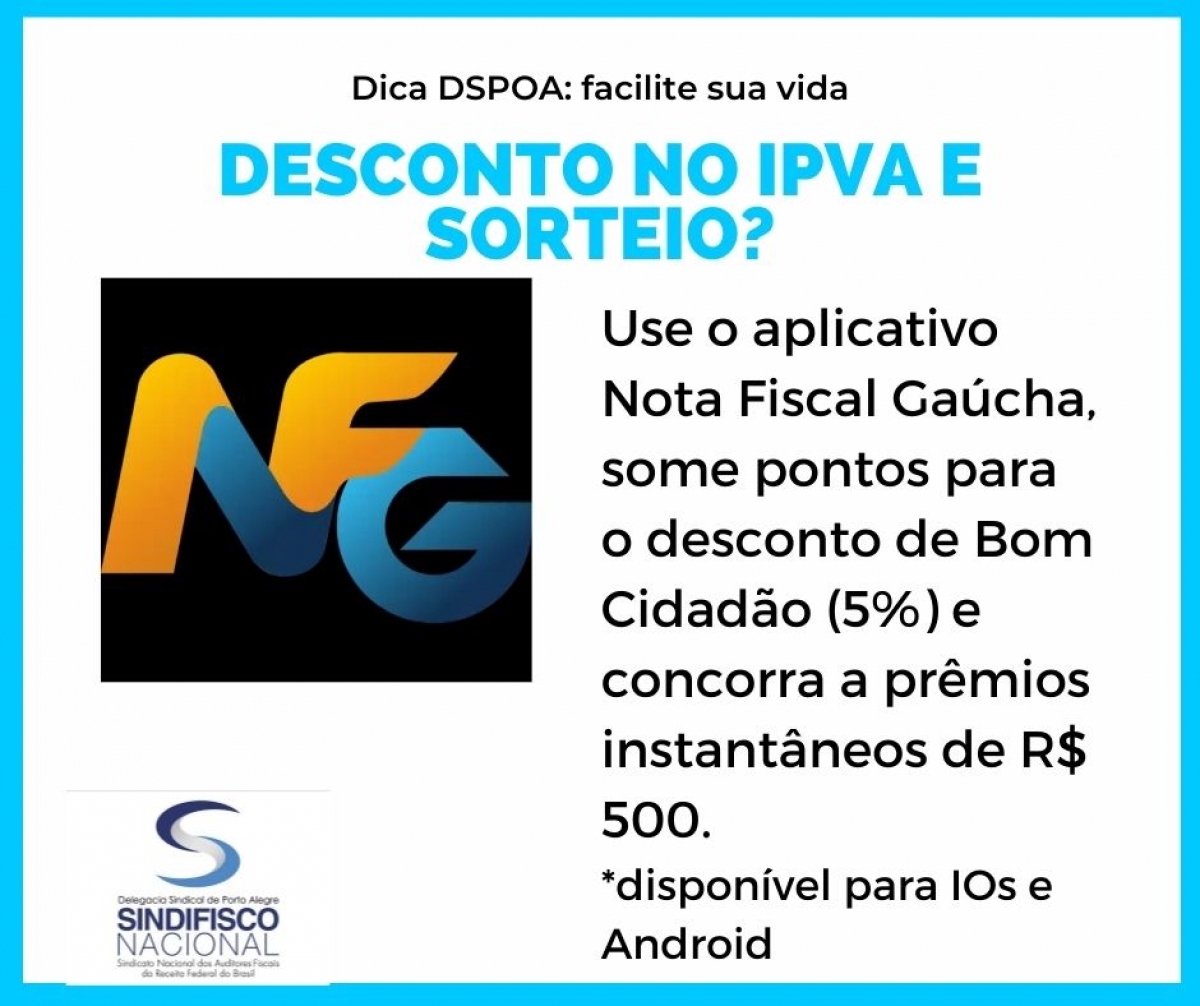 Dica DSPOA: Facilite sua vida - Nota Fiscal Gaúcha