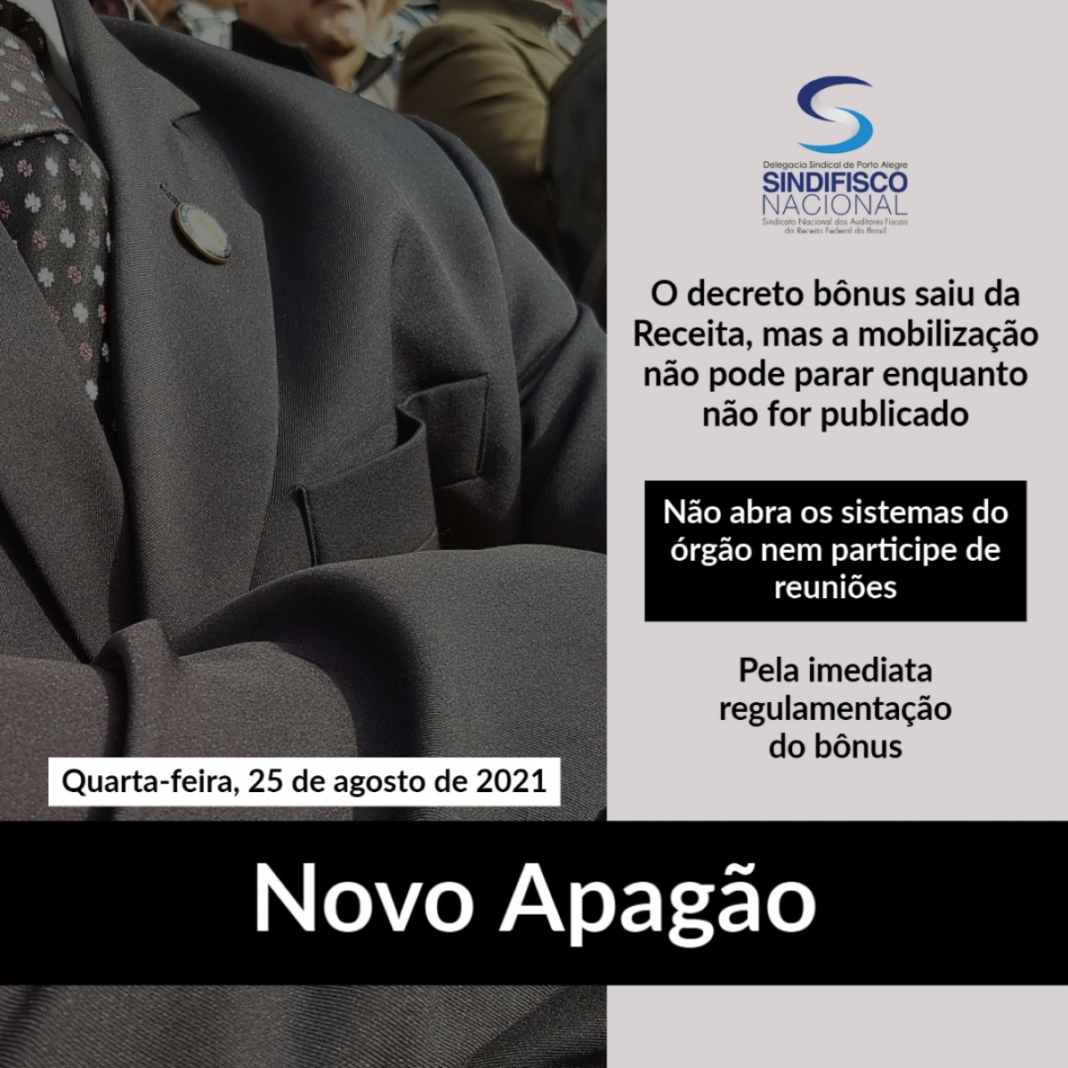 Novo apagão na quarta-feira, dia 25