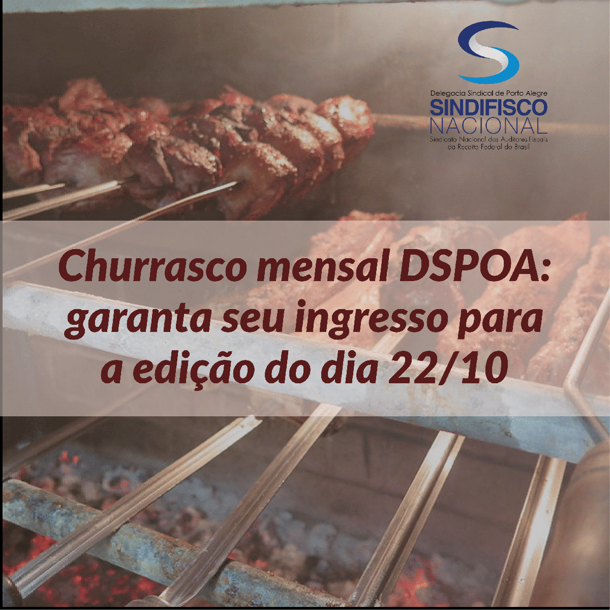 Garanta sua reserva para a segunda edição do Churrasco Mensal