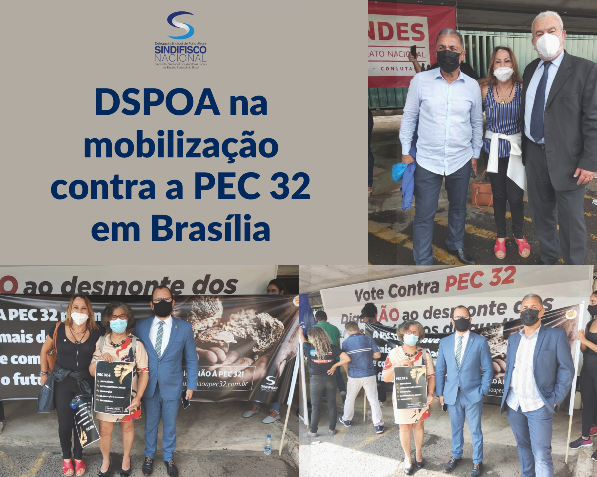 DSPOA na mobilização contra a PEC 32 em Brasília
