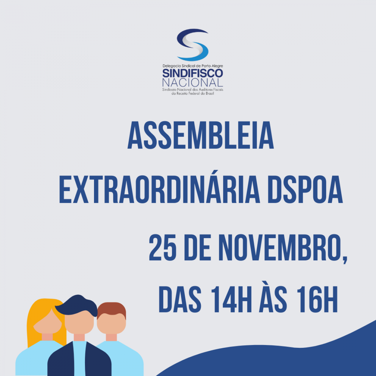 DSPOA convoca: Assembleia nesta quinta, 25