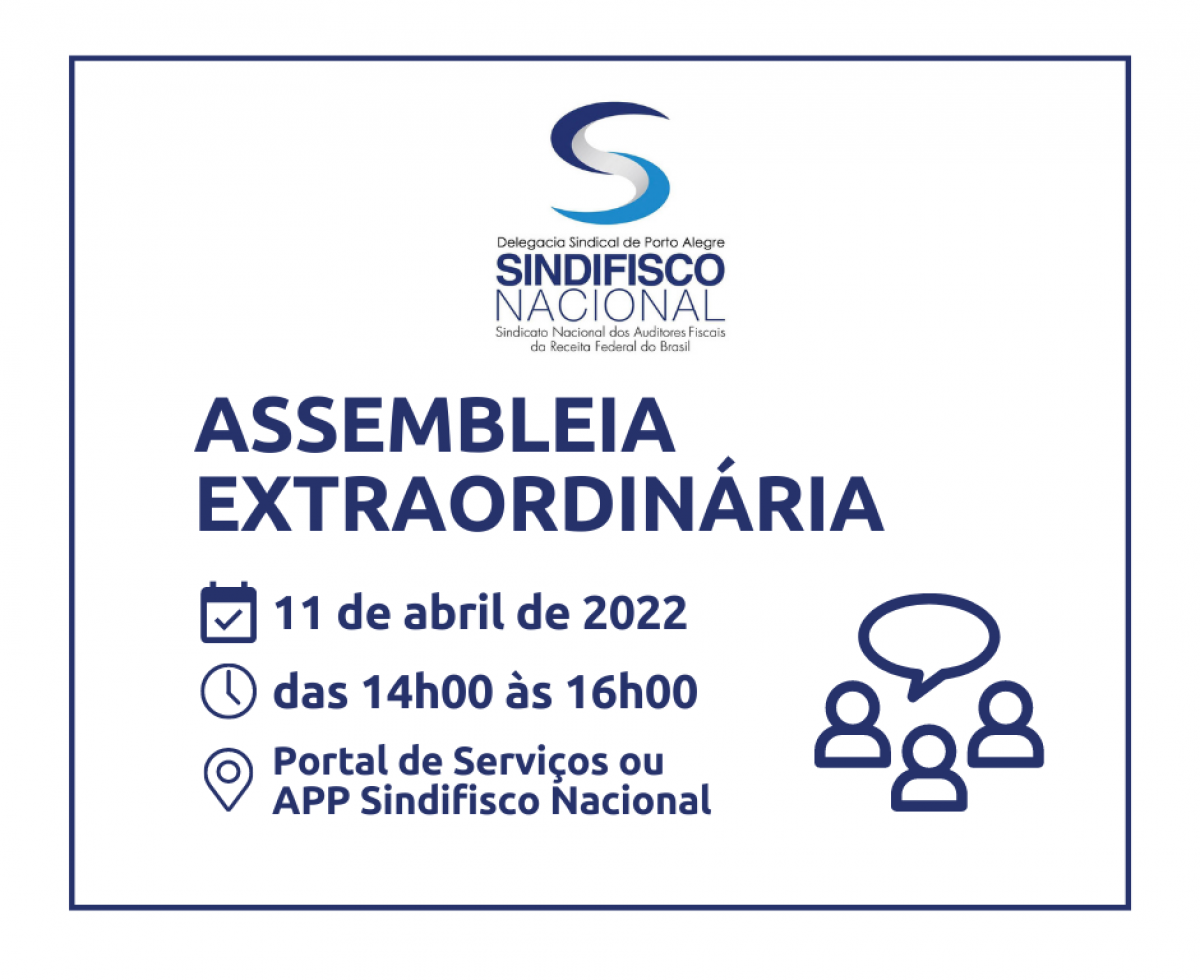 EDITAL DE CONVOCAÇÃO ASSEMBLEIA EXTRAORDINÁRIA - 11 ABRIL 2022