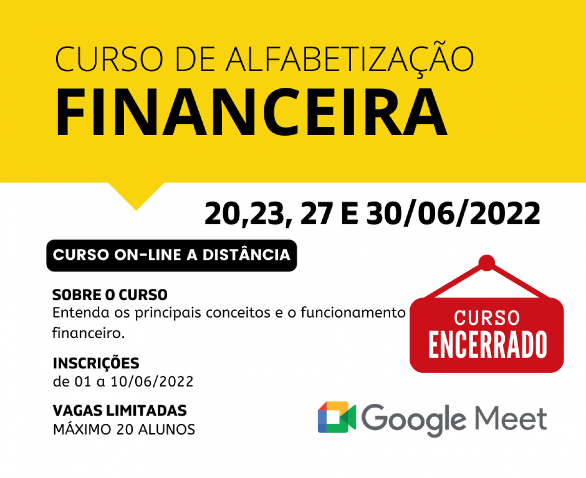 CURSO DE ALFABETIZAÇÃO FINANCEIRA