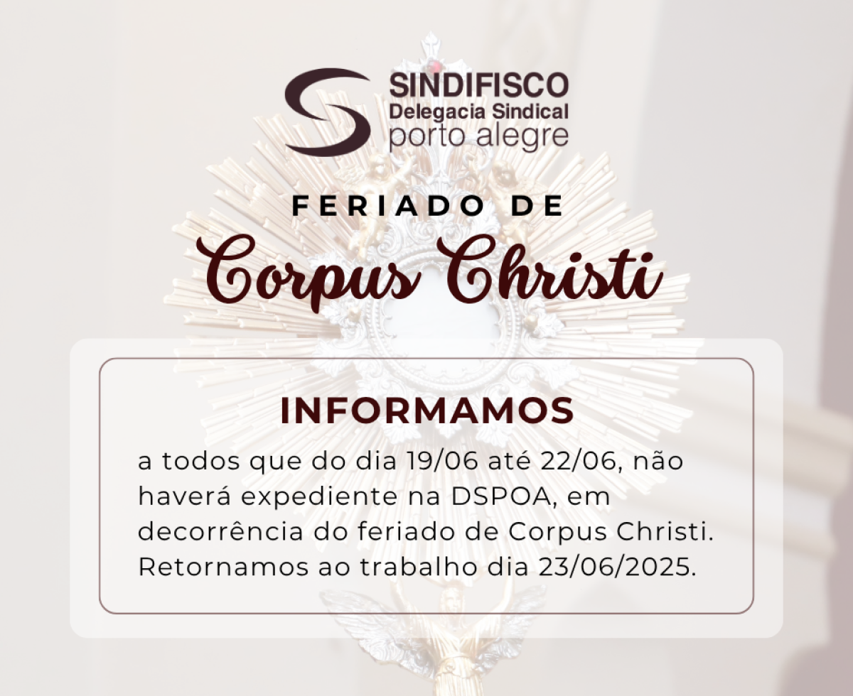 FERIADO DE CORPUS CHRISTI