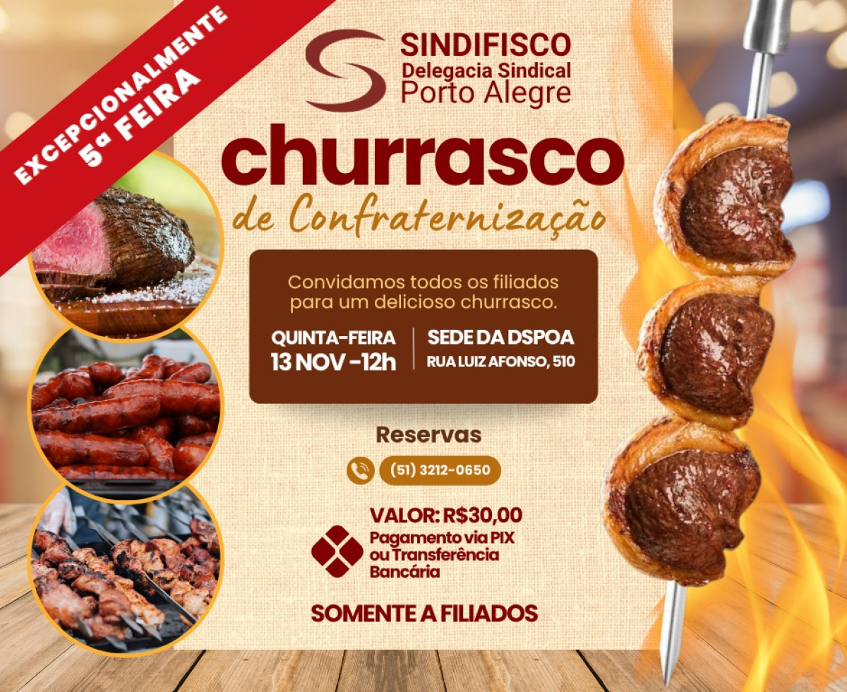 CHURRASCO DE CONFRATERNIZAÇÃO